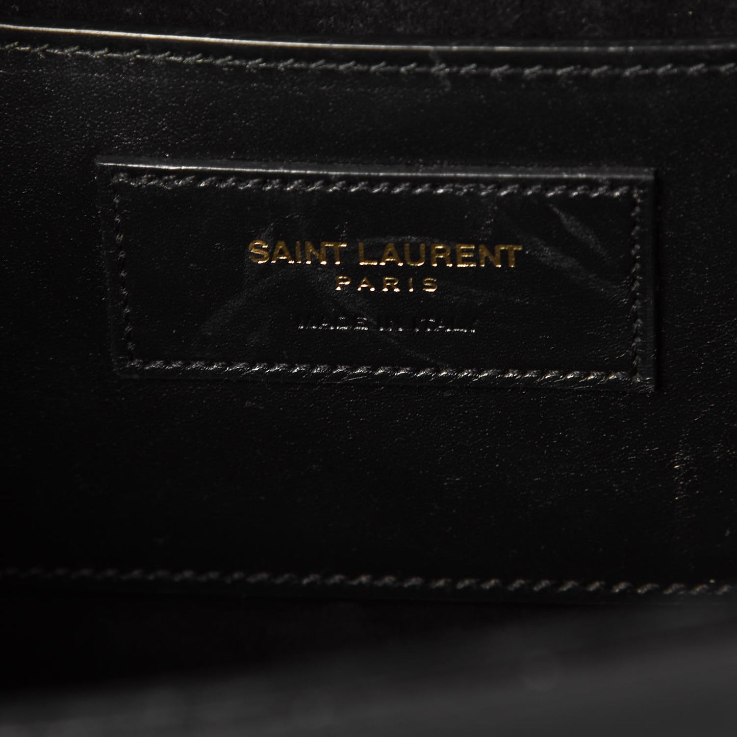 Smooth Calfskin Medium Classic Monogram Kate Tassel Satchel Black