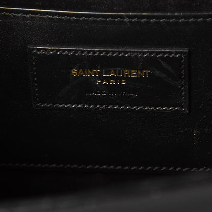 Saint Laurent Smooth Calfskin Medium Classic Monogram Kate Tassel Satchel Black 5 of 8