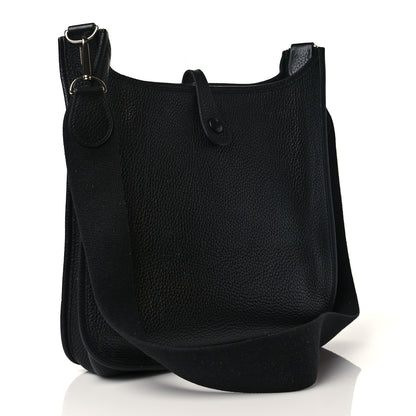 Hermes Taurillon Clemence Evelyne PM Black 3 of 14