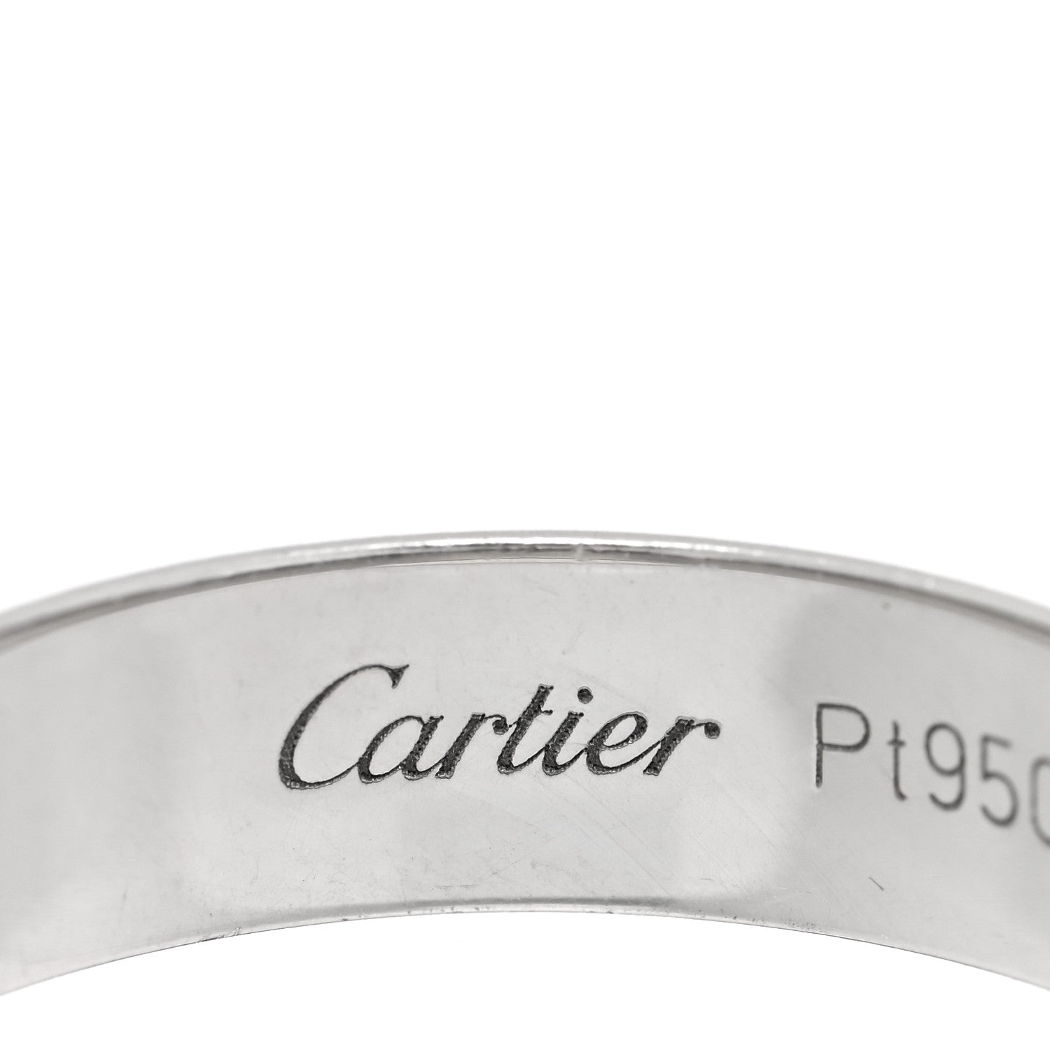 Cartier Platinum 5mm 1895 Wedding Band Ring 55 7.25 4 of 4