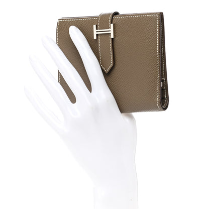 Hermes Epsom Bearn Compact Wallet Etoupe 2 of 10