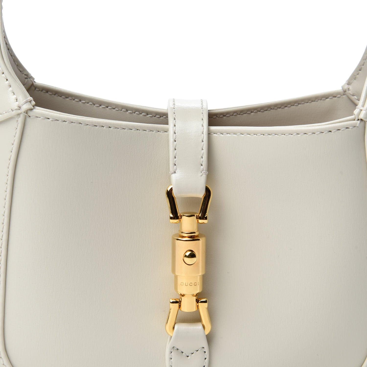 Gucci Boarded Dyana Lux Calfskin Mini Jackie 1961 Hobo Mystic White 11 of 12