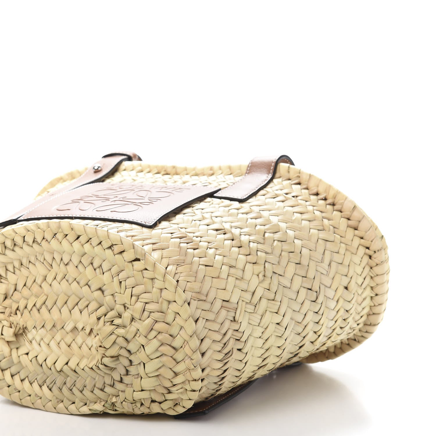 Loewe Raffia Small Basket Tote Bag Natural Tan 8 of 9