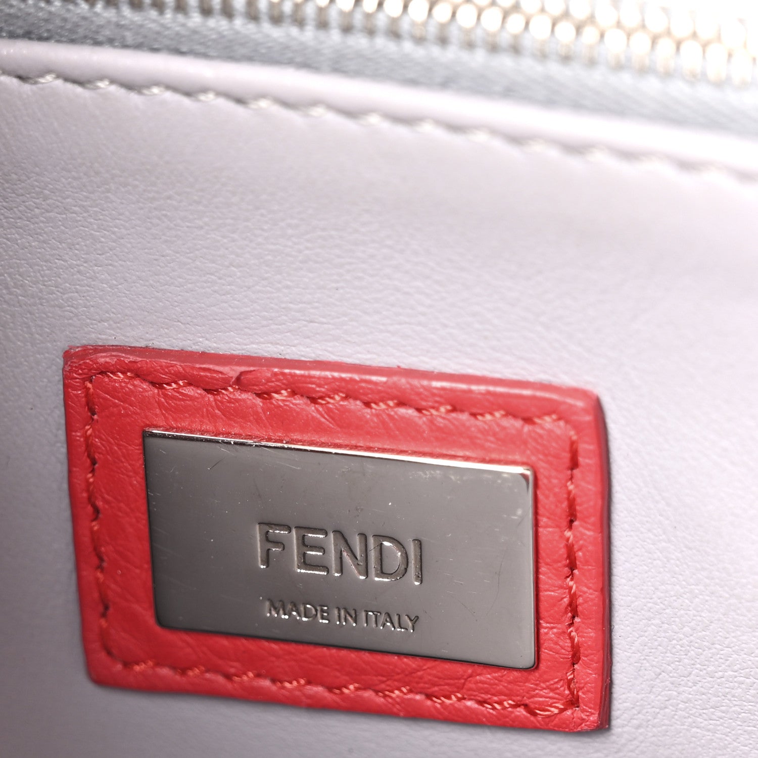 Fendi Vitello Dolce Century Petite 2Jours Tote Fiamma Ardesia 6 of 10