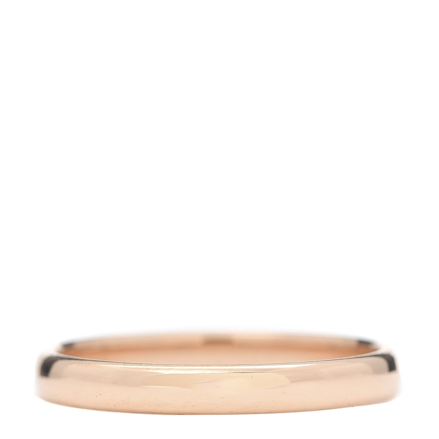 18K Rose Gold 3mm Classic Wedding Band Ring 62 10