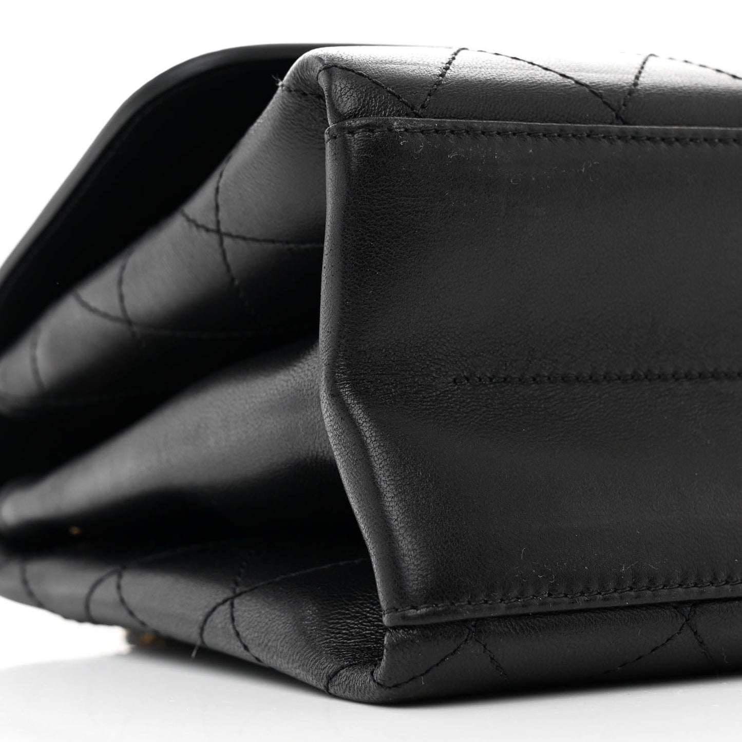 Lambskin Quilted Small Coco Lux Flap  Black