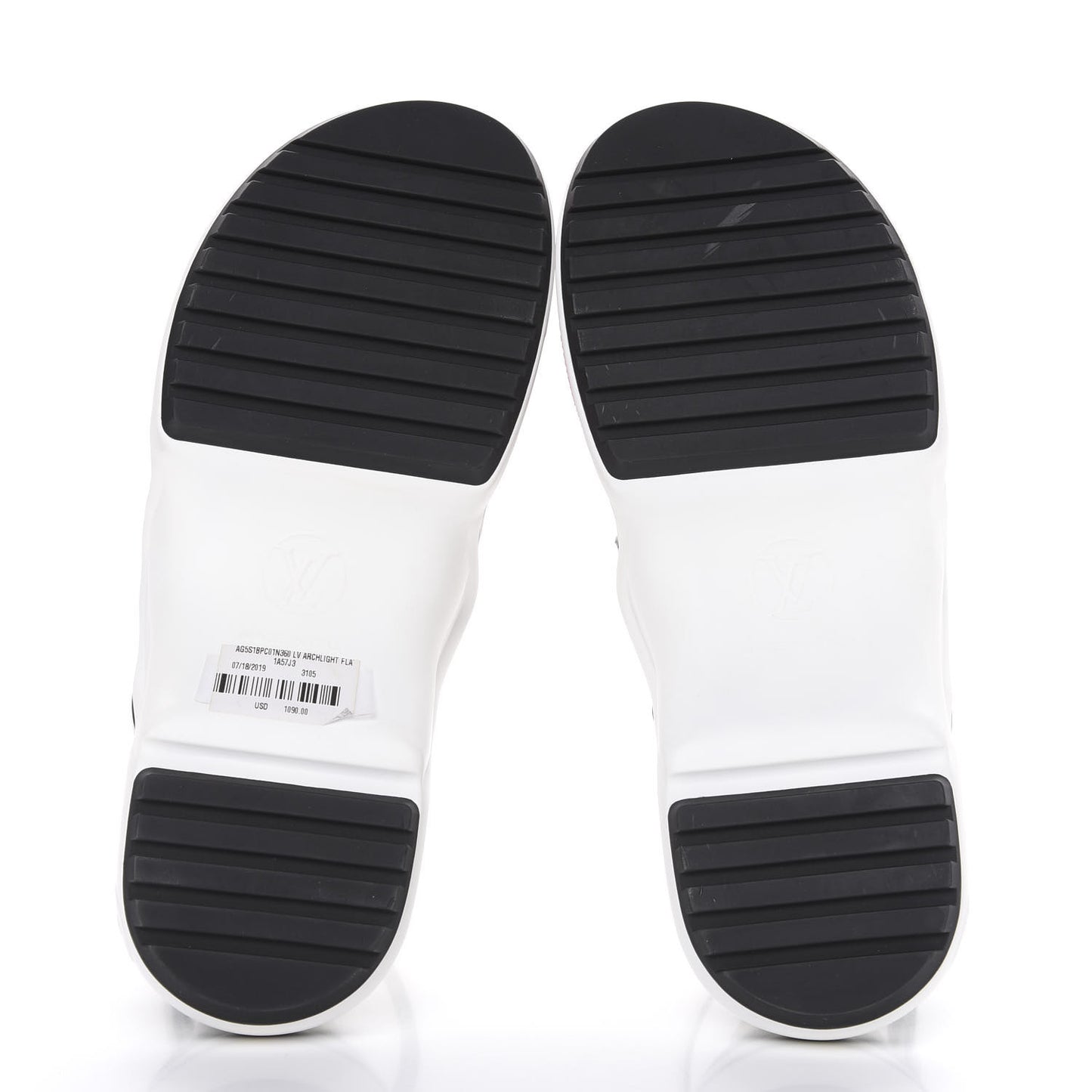 Patent Monogram LV Archlight Sandal 36 White
