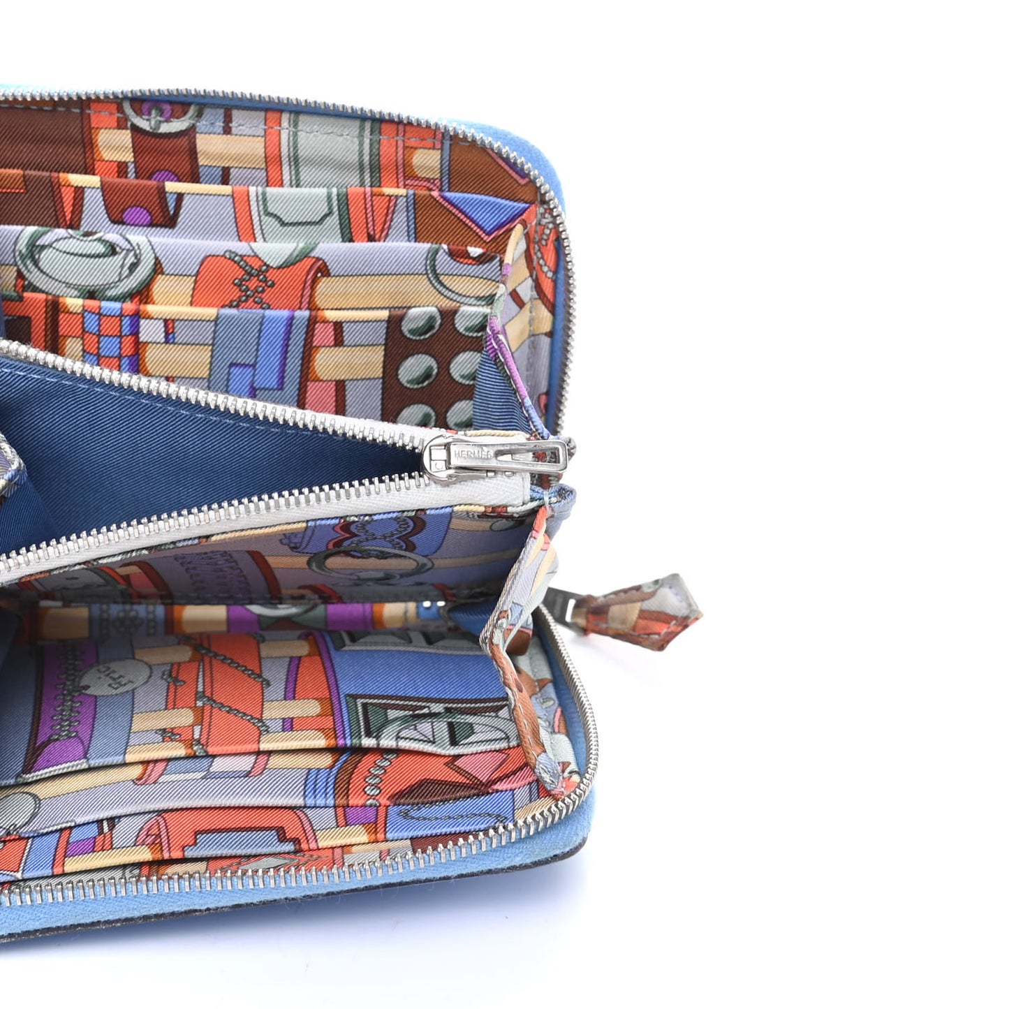 Epsom Silk'In Compact Wallet Bleu Paradis