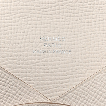 Hermes Epsom Calvi Card Case Mushroom 6 of 8
