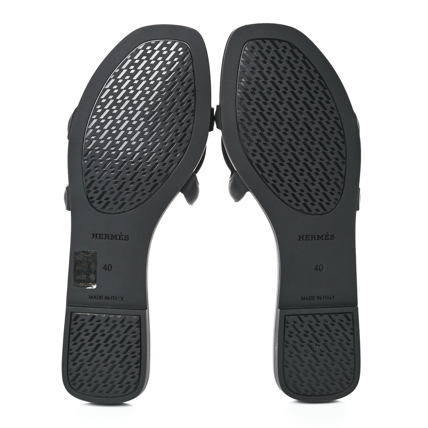 Rubber Aloha Sandals 40 Black