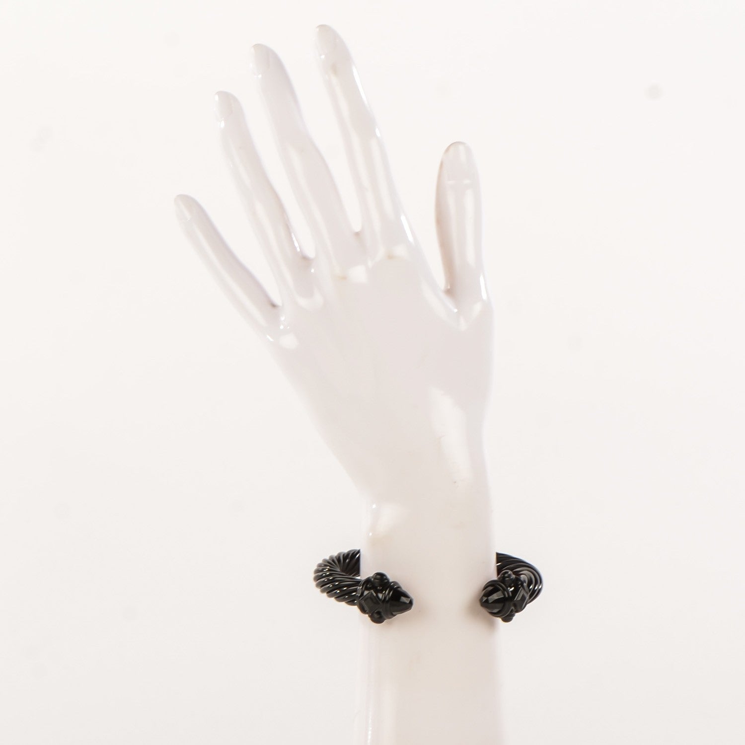 David Yurman Aluminum 10mm Renaissance Cable Bracelet Black 2 of 6