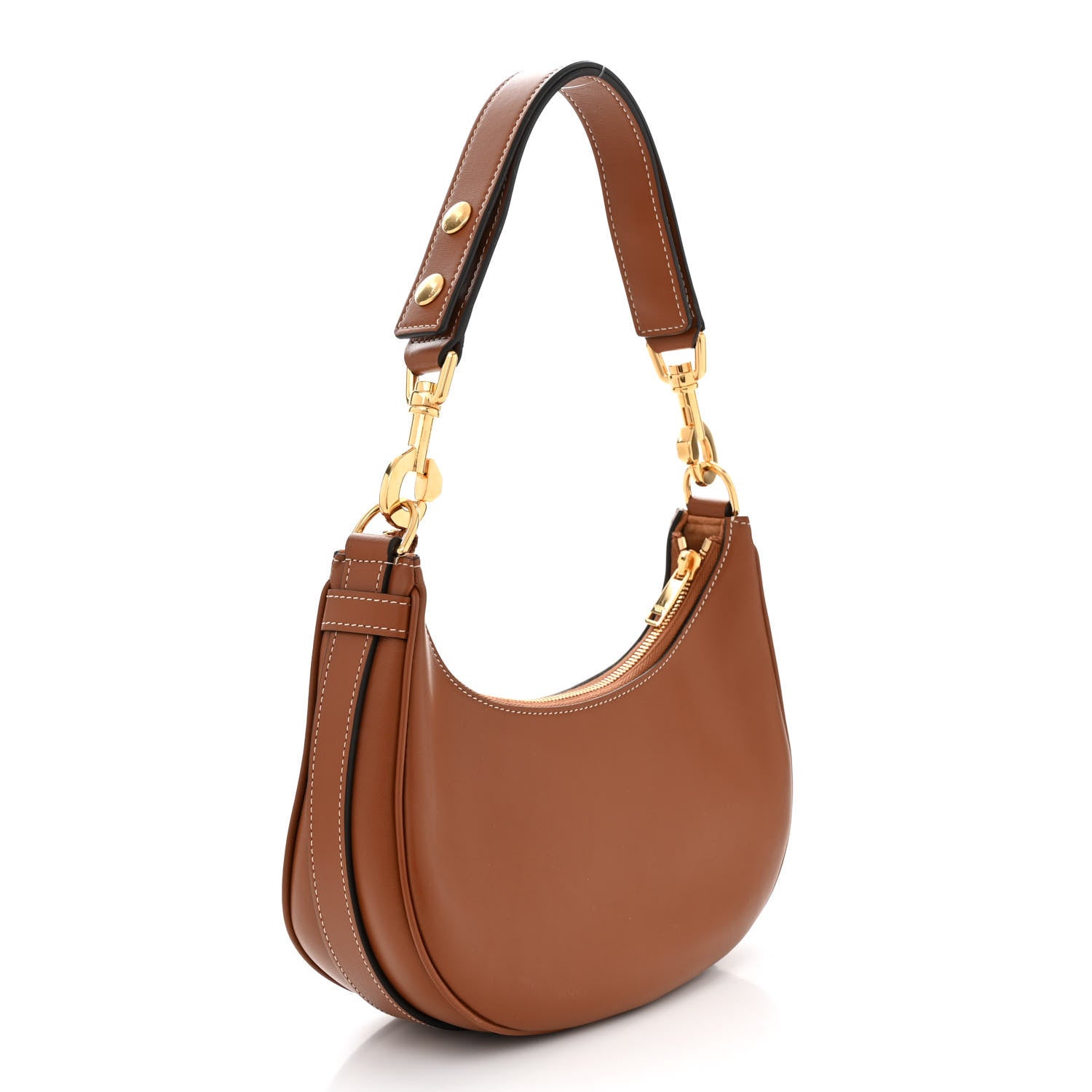 Celine Smooth Calfskin Medium Strap Ava Shoulder Bag Tan 3 of 10