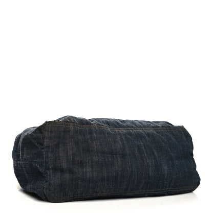 Chanel Denim XL Coco Cabas Tote Blue 5 of 16