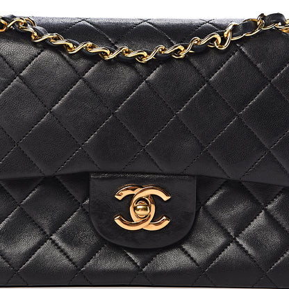Chanel Lambskin Quilted Small Double Flap Black 9 of 16
