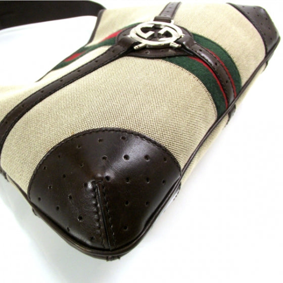 Gucci Monogram Signature Reins Hobo 5 of 11
