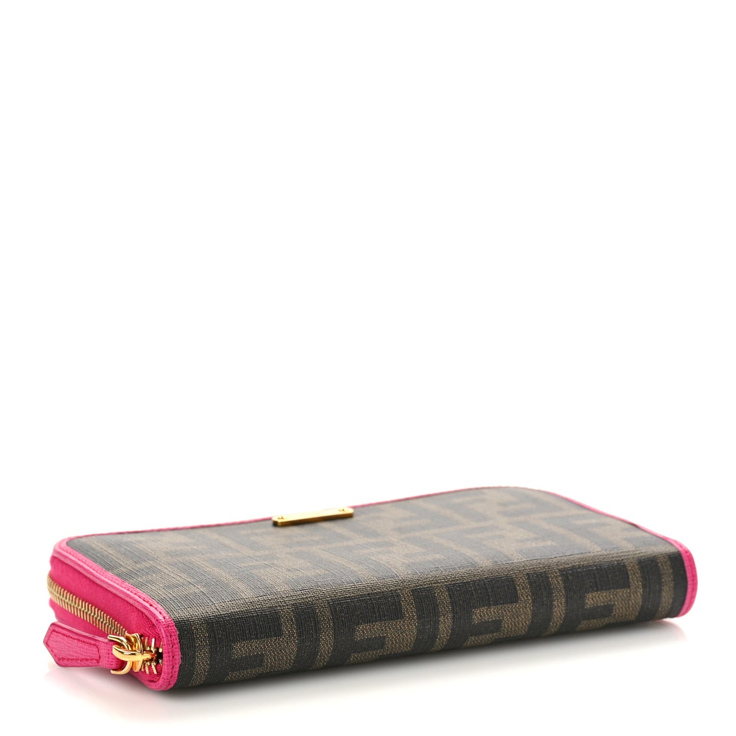 Zucca Spalmati Vitello Elite Zip Around Wallet Tobacco Ciclamino