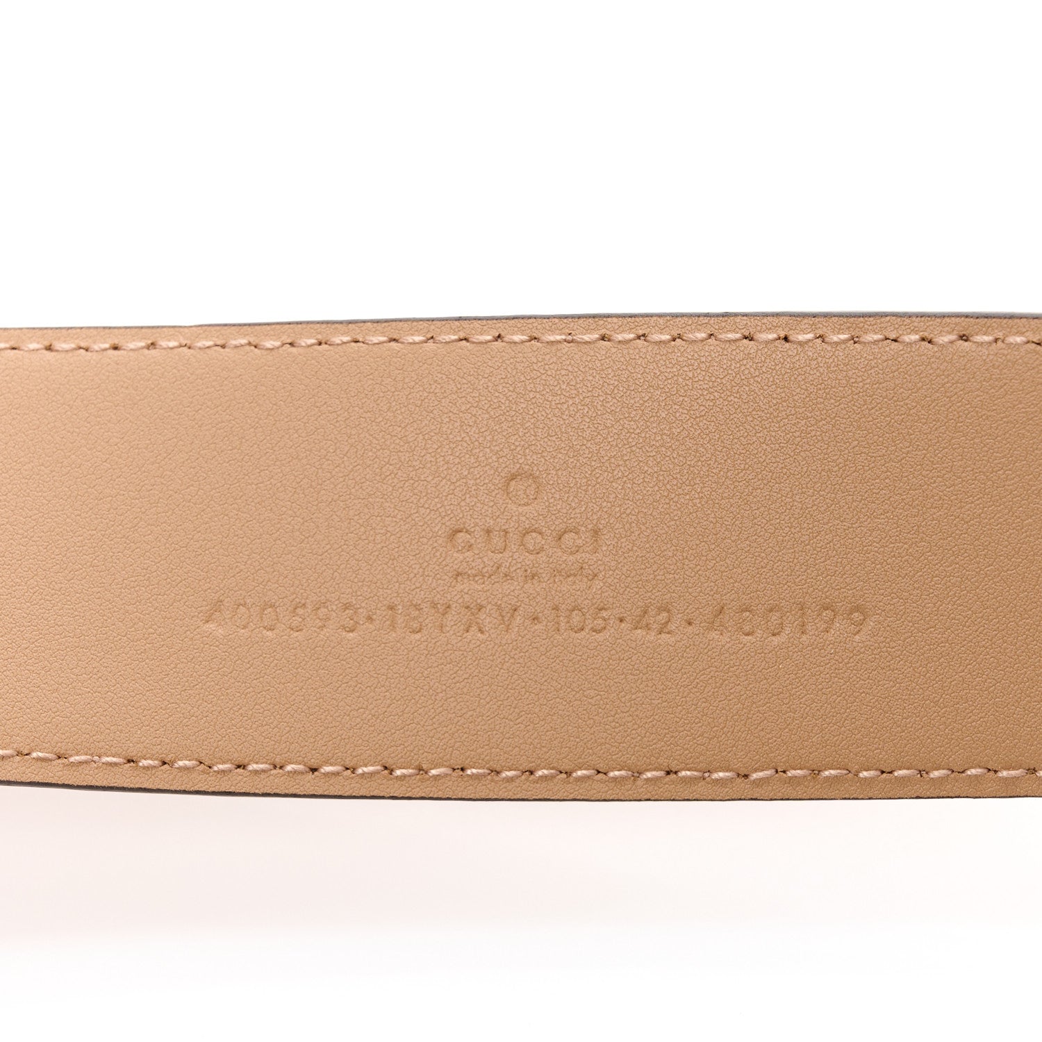 Gucci Azalea Calfskin Enamel Monochrome Double G 40mm Belt 100/40 Camelia 3 of 4
