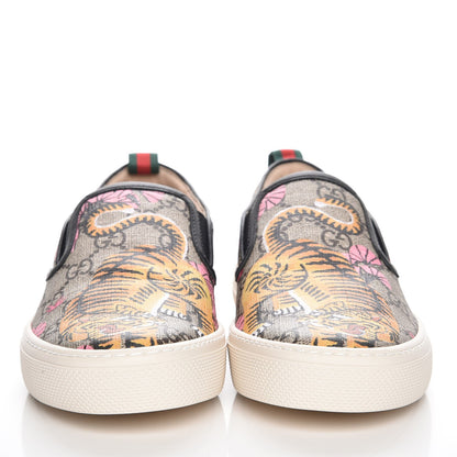 Gucci GG Supreme Monogram Bengal Womens Dublin Slip On Sneakers 38 Beige Pink 2 of 9