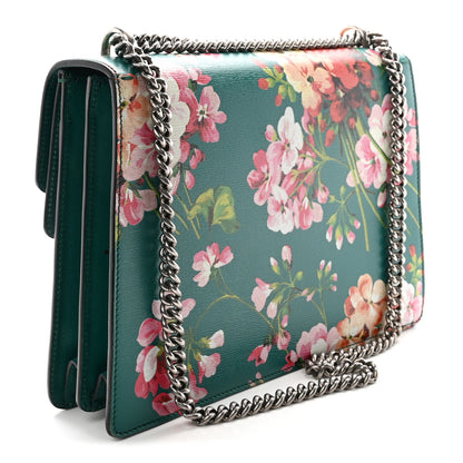 Gucci Calfskin Blooms Print Medium Dionysus Shoulder Bag Bright Emerald Multicolor 3 of 10