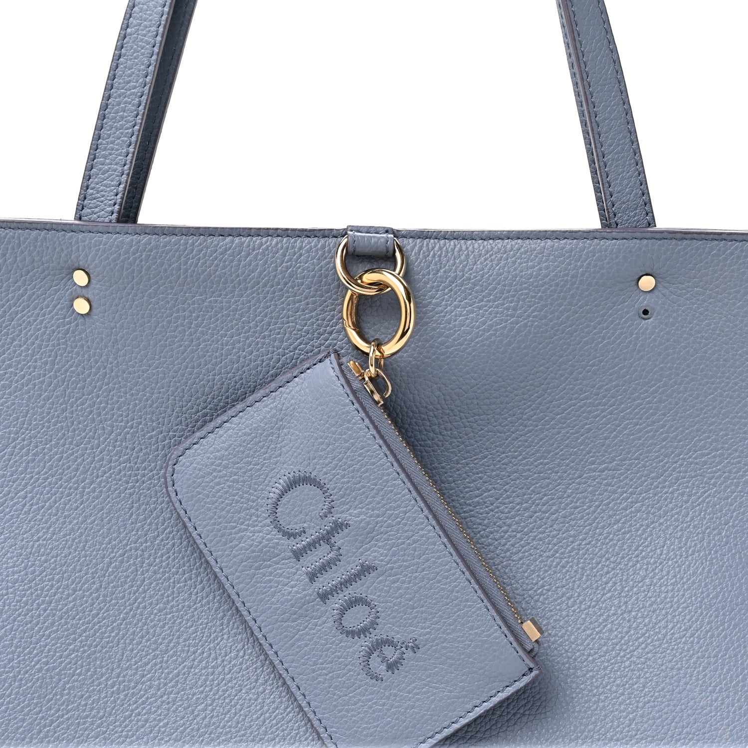 Chloe Calfskin Medium East West Sense Tote Shady Cobalt 7 of 12