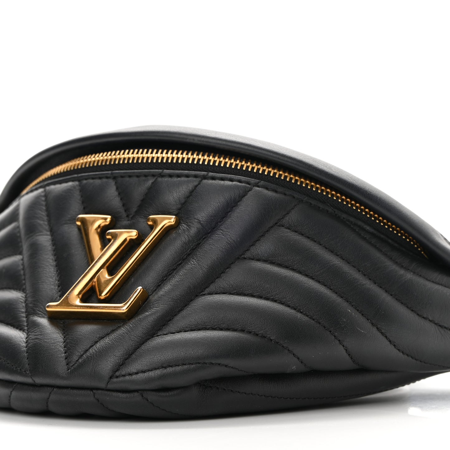 Calfskin Quilted New Wave Bumbag Black