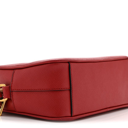Prada Saffiano Mini Camera Crossbody Bag Rosso 9 of 10