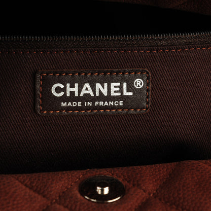 Chanel Iridescent Caviar Quilted Lady Pearly Tote Brown 6 of 7