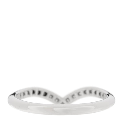 Tiffany Platinum Diamond Soleste V Band Ring 53 6.5 3 of 5