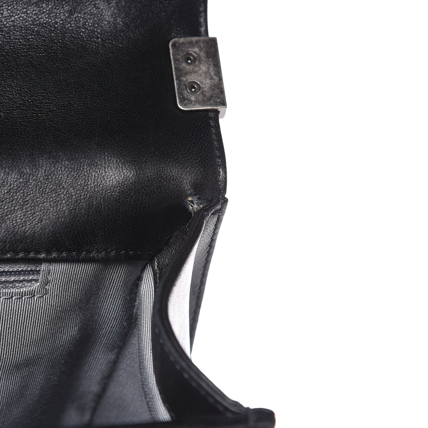 Chanel Lambskin Quilted Large Boy Flap Black 14 of 15