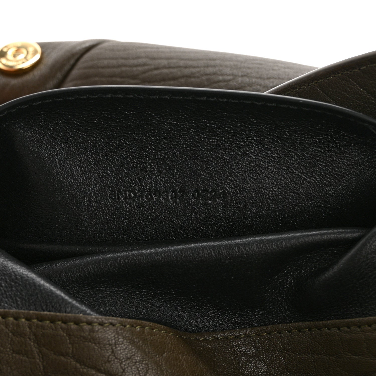 Saint Laurent Lambskin Large Cassandre Envelope Pouch Light Musk 6 of 6