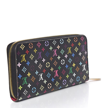 Louis Vuitton Monogram Multicolor Zippy Wallet Black Grenade 3 of 7