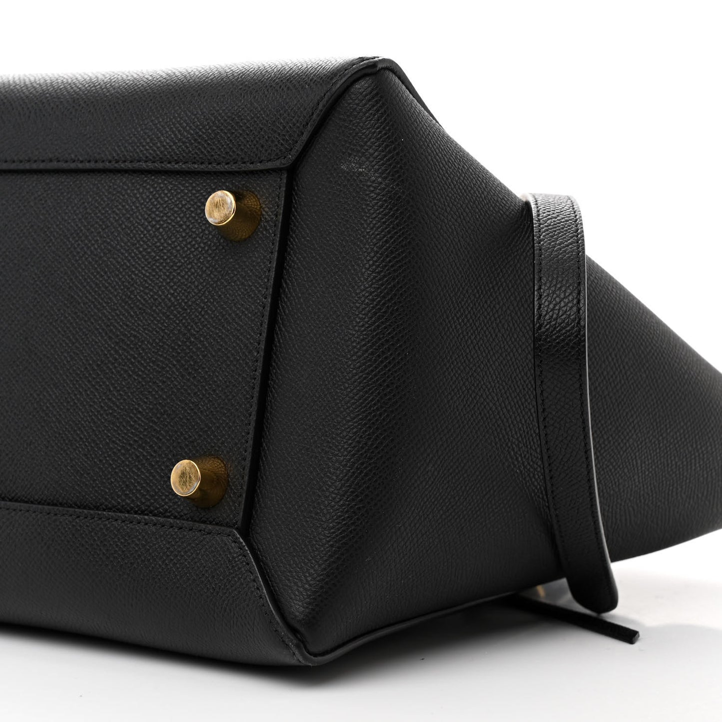 Grained Calfskin Mini Belt Bag Black