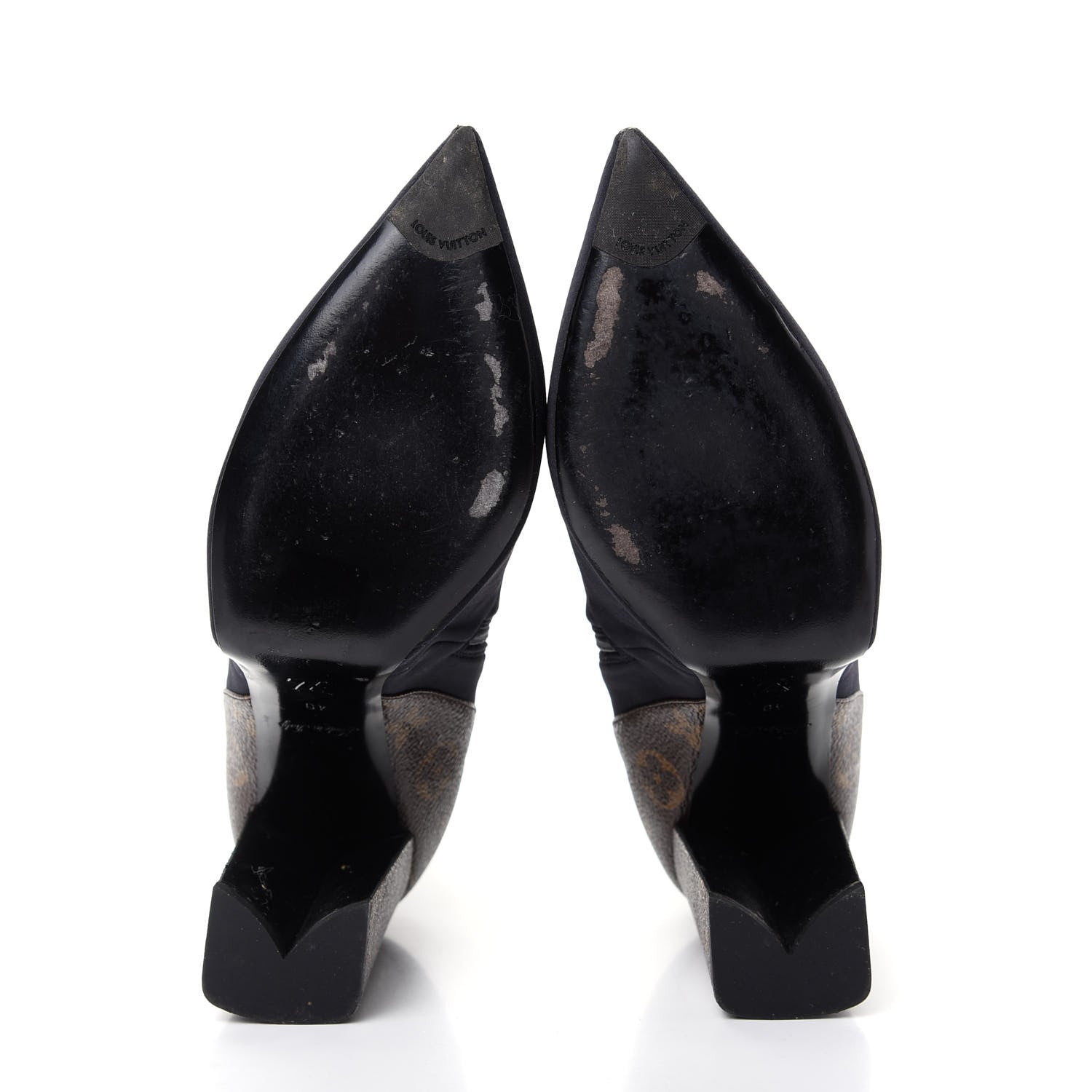 Louis Vuitton Monogram Neoprene Matchmake Ankle Boots 40 Black 6 of 11