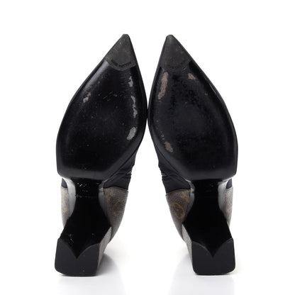 Louis Vuitton Monogram Neoprene Matchmake Ankle Boots 40 Black 6 of 11