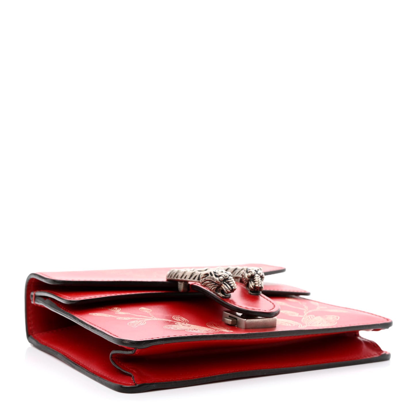 Calfskin Chinese New Year Mini Dionysus Shoulder Bag Hibiscus Red