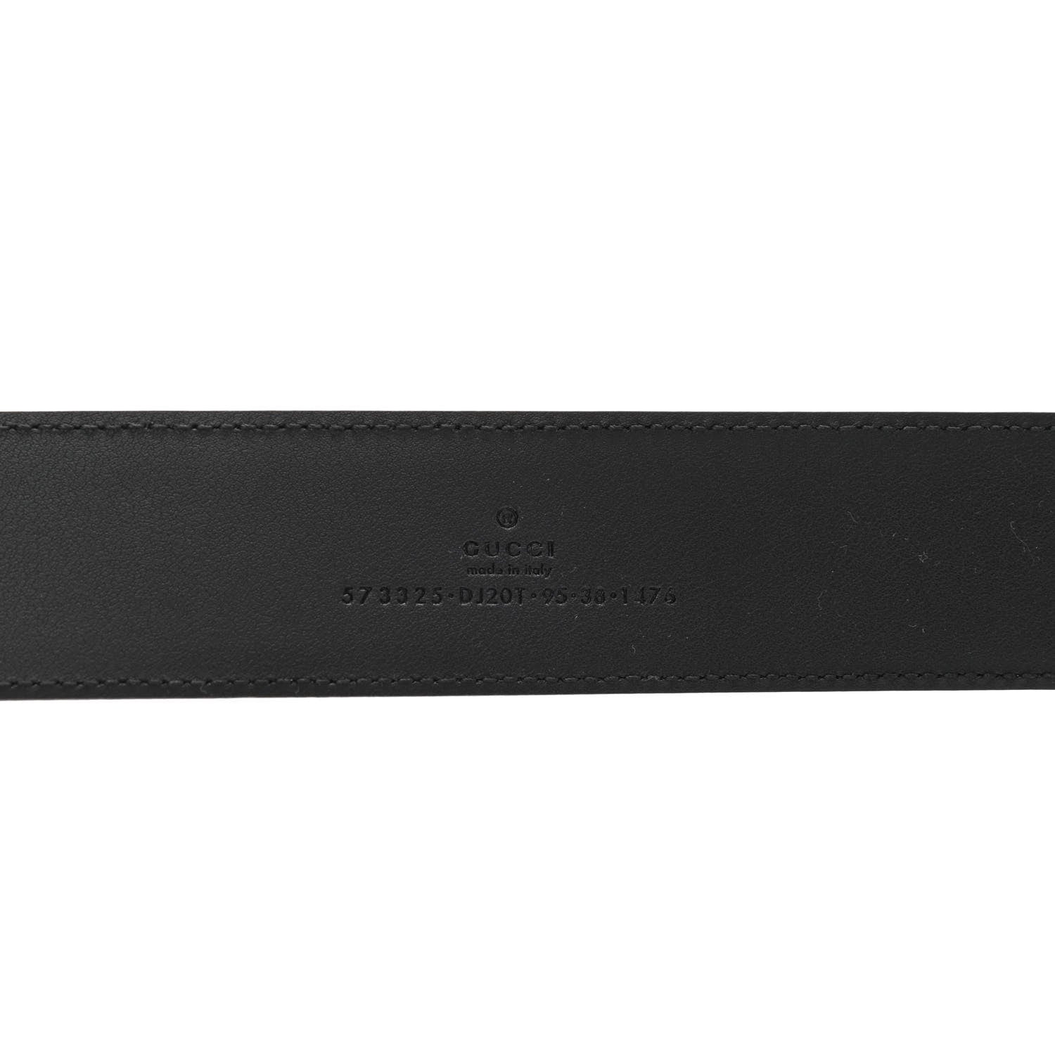 Gucci Textured Dollar Calfskin 40mm Belt 95 38 Black 5 of 5