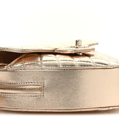 Chanel Metallic Lambskin Quilted CC In Love Heart Bag Gold 9 of 12