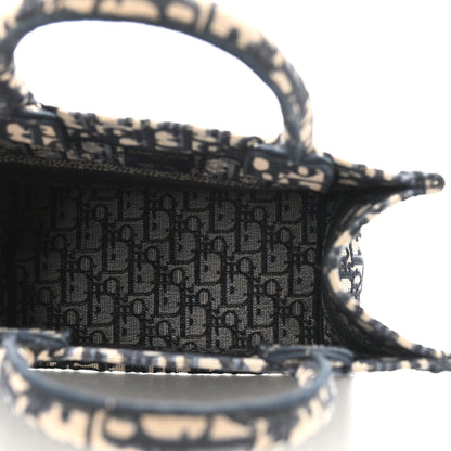 Christian Dior Oblique Small Book Tote Blue Multicolor 5 of 10