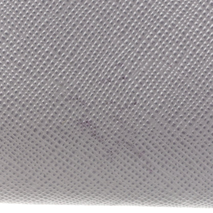 Prada Saffiano Metal Zip Around Wallet Grey 13 of 13