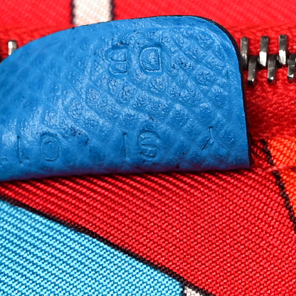 Hermes Epsom Silk'In Compact Wallet Bleu Frida 7 of 10
