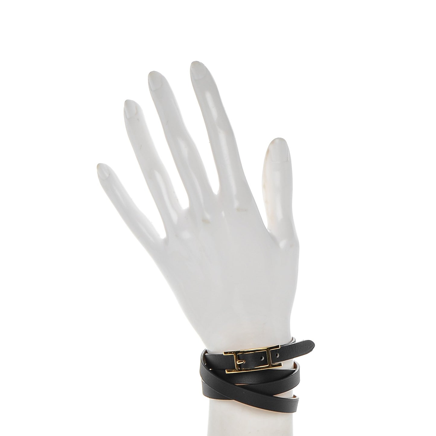 Chamonix Hapi 3MM Triple Tour Wrap Bracelet Small Black