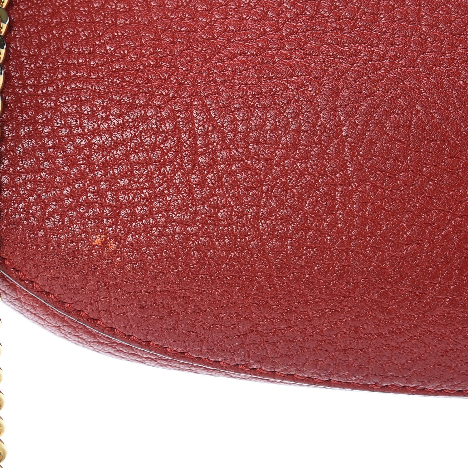Chloe Grained Lambskin Mini Drew Shoulder Bag Plaid Red 12 of 19