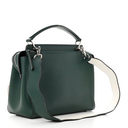 Fendi Vitello Baltico Century Dolce Waves DotCom Satchel Verde Inglese White 5 of 13