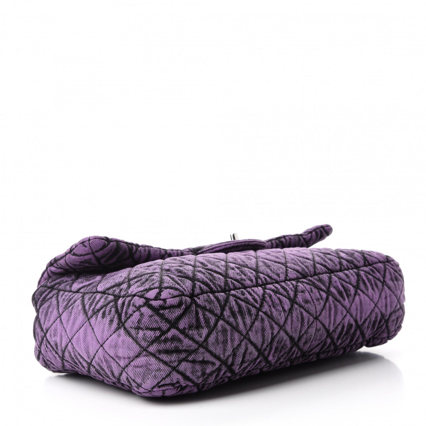 Denim Quilted Denimpression Flap Purple Black
