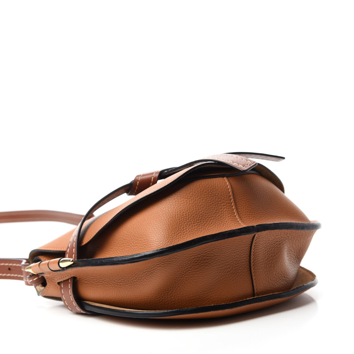 Loewe Grained Calfskin Small Gate Crossbody Bag Caramel Pecan 4 of 10