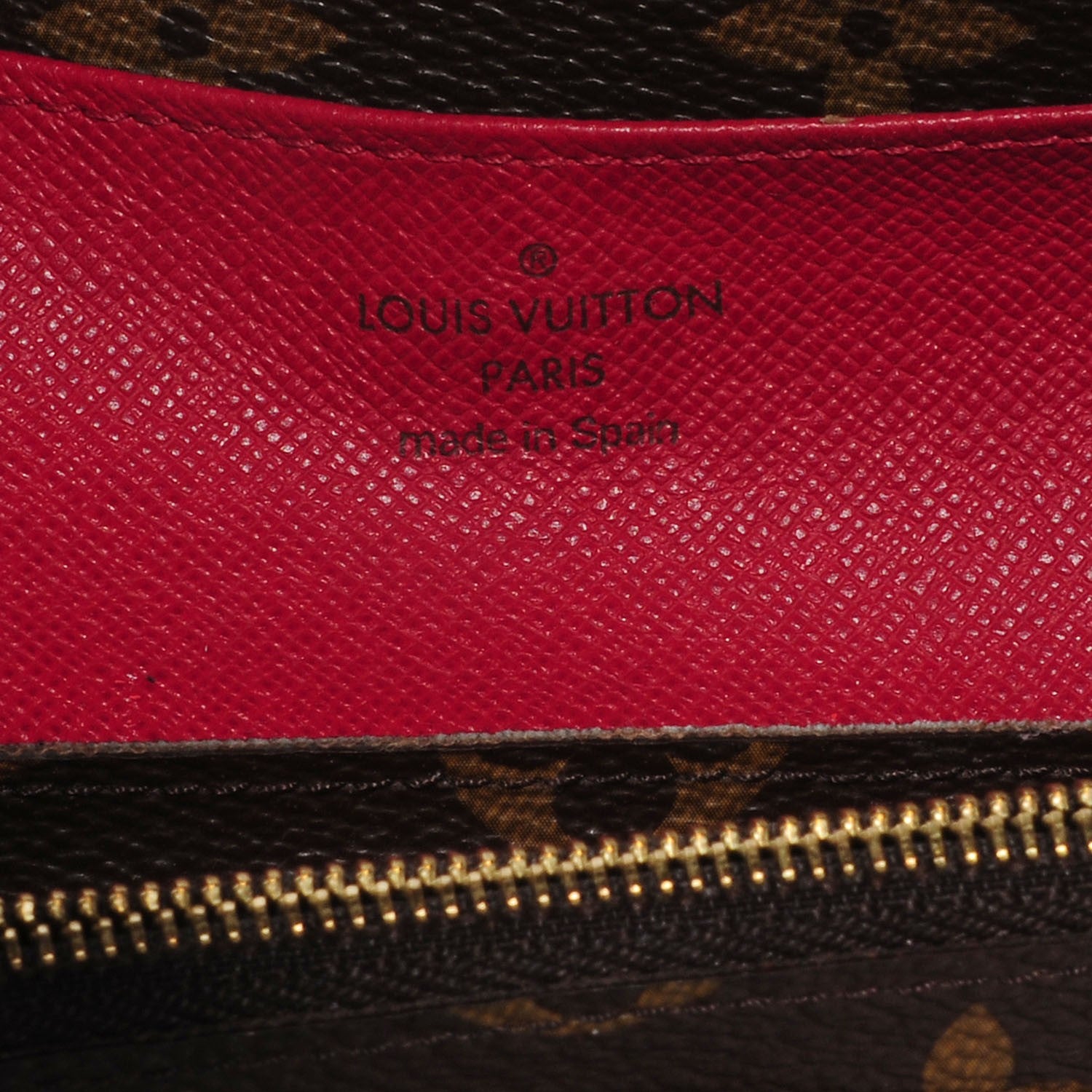 Louis Vuitton Monogram Emilie Wallet Red 6 of 8