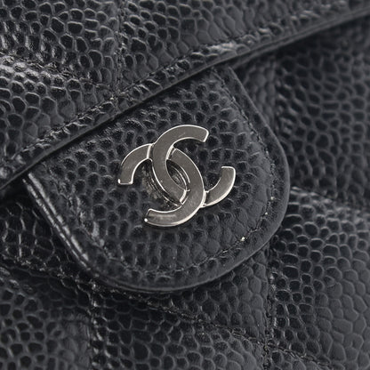 Chanel Caviar Quilted Compact Flap Wallet Black 8 of 16