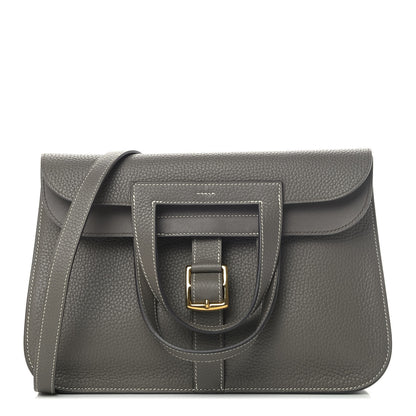 Hermes Taurillon Clemence Halzan 31 GM Etain 1 of 6