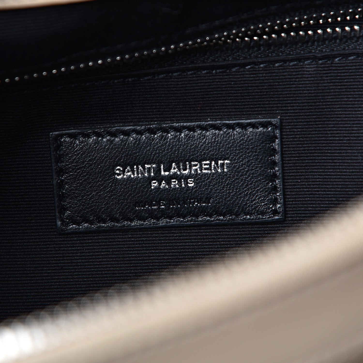 Saint Laurent Calfskin Matelasse Large Loulou Monogram Chain Satchel Nude Powder 6 of 10
