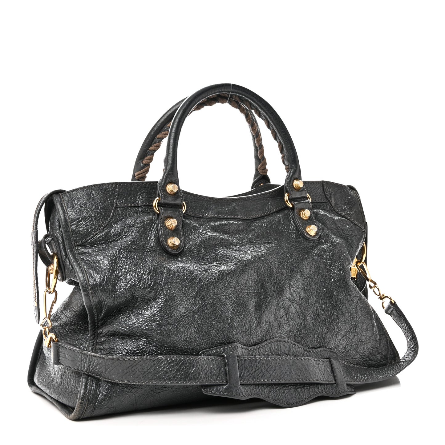 Agneau Giant 12 Gold Hardware City Gris Fossile